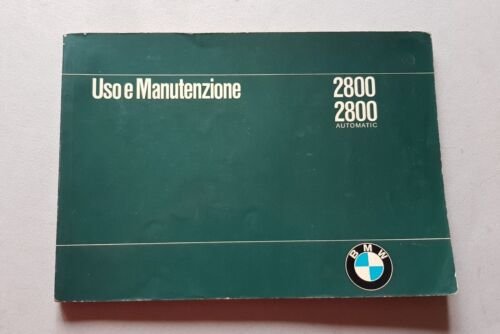 BMW 2800-2800 Automatic 1969 manuale uso originale FRANCESE owner's manual