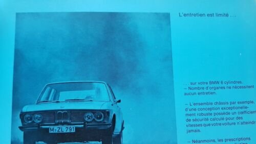 BMW 2800-2800 Automatic 1969 manuale uso originale FRANCESE owner's manual
