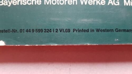 BMW 2800-2800 Automatic 1969 manuale uso originale FRANCESE owner's manual