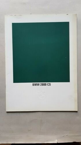 BMW 2800 CS 1970 depliant epoca originale brochure