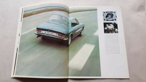 BMW 2800 CS 1970 depliant epoca originale brochure