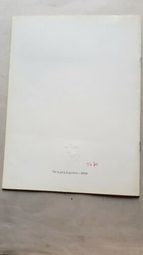BMW 2800 CS 1970 depliant epoca originale brochure