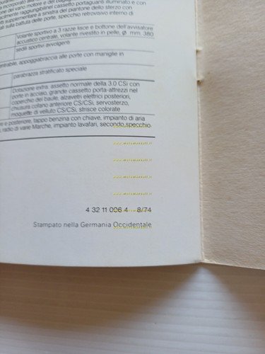 BMW 3.0 CS - 3.0 CSi - 3.0 CSL 1974 …