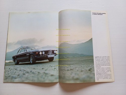 BMW 3.0 CS - 3.0 CSi 1973 depliant italiano originale
