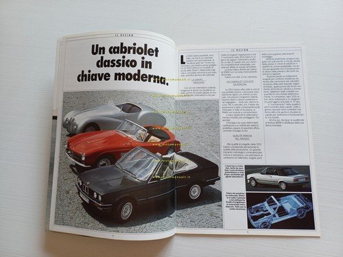 BMW 320 i Cabrio 1987 depliant italiano originale