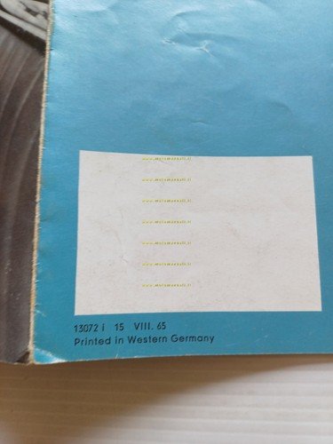 BMW 3200 CS Bertone V8 1965 depliant italiano originale