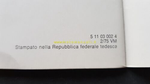 BMW 518 520 520i 1975 depliant originale auto brochure