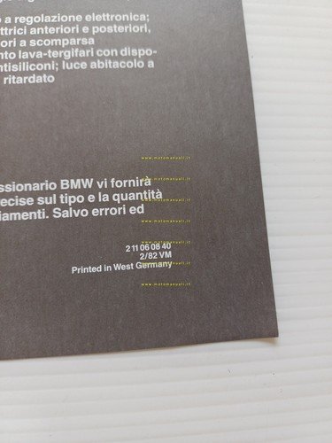 BMW 628 CSi - 635 CSi 1982 depliant italiano originale