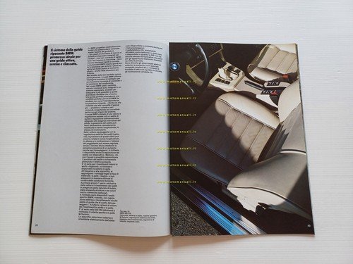 BMW 628 CSi - 635 CSi 1986 depliant italiano originale