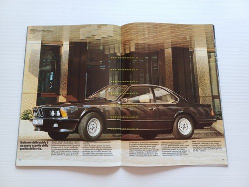 BMW 628 CSi - 635 CSi 1986 depliant italiano originale