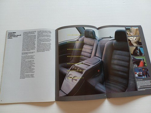 BMW 628 CSi - 635 CSi 1986 depliant italiano originale