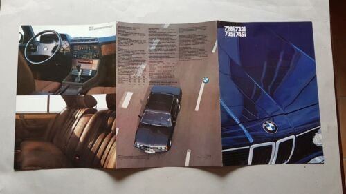 BMW 728i - 732i - 735i - 745i 1982 depliant …