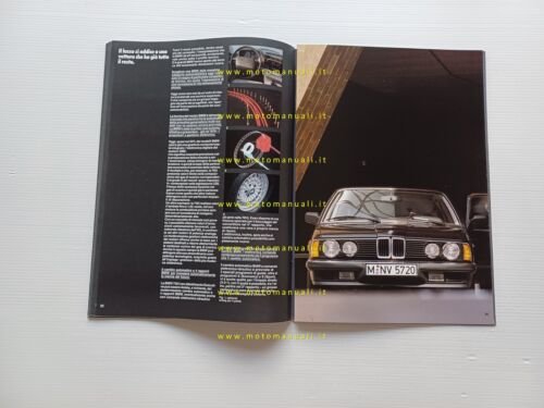 BMW 745i 735i Highline Executive 1985 depliant italiano originale