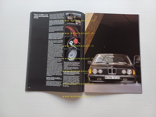 BMW 745i 735i Highline Executive 1985 depliant italiano originale