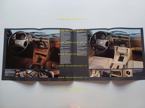 BMW 745i 735i Highline Executive 1985 depliant italiano originale