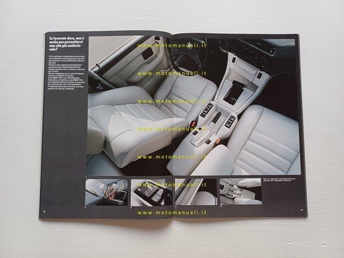 BMW 745i 735i Highline Executive 1985 depliant italiano originale