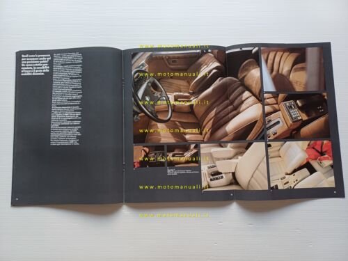 BMW 745i 735i Highline Executive 1985 depliant italiano originale