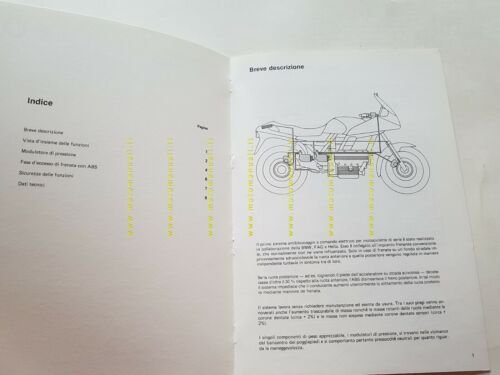 BMW ABS Istruzioni di controllo 1988 manuale officina ITALIANO originale