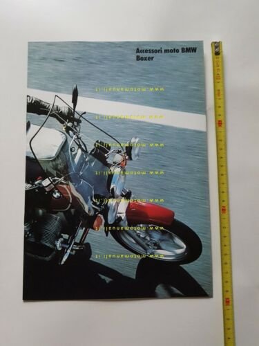 BMW accessori moto Boxer 1986 depliant ITALIANO originale brochure