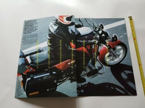 BMW accessori moto Boxer 1986 depliant ITALIANO originale brochure