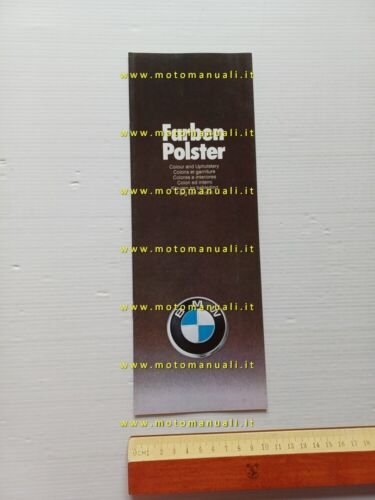 BMW auto cartella colori ed interni modelli 1976 depliant FARBEN …