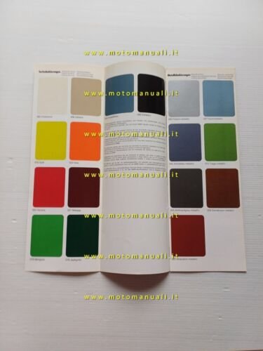 BMW auto cartella colori ed interni modelli 1976 depliant FARBEN …
