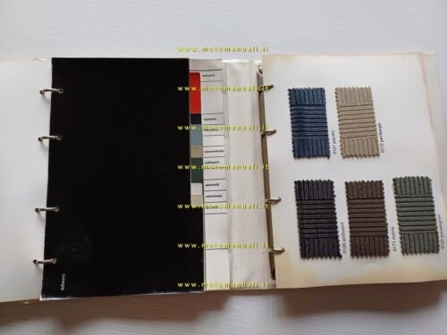 BMW auto catalogo cartella colori ed interni modelli 1983 FARB …