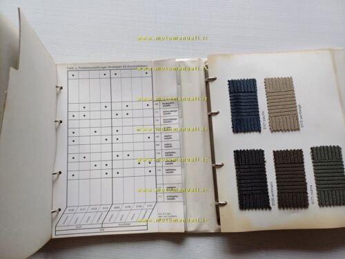 BMW auto catalogo cartella colori ed interni modelli 1983 FARB …