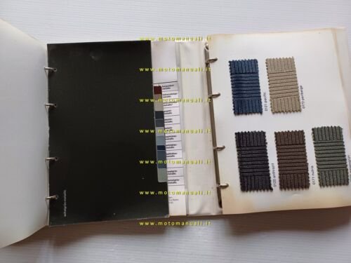 BMW auto catalogo cartella colori ed interni modelli 1983 FARB …