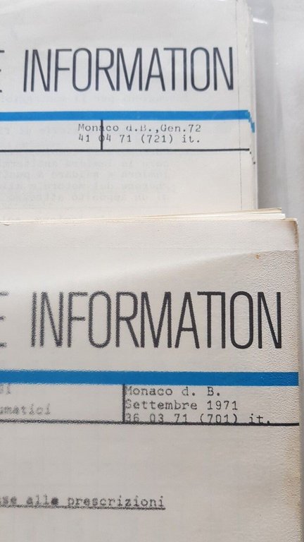 BMW Auto Service Information circolari tecniche originali 1971-2-4-5 e1981