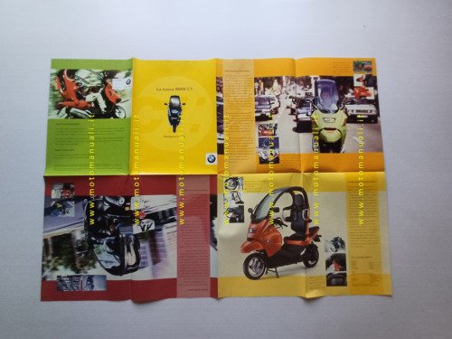 BMW C1 125 - 200 1999 depliant poster italiano originale