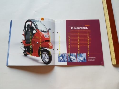BMW C1 125 Prototipo 1998 depliant italiano moto originale