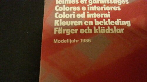 BMW cartella colori ed interni modelli serie 3 1986 depliant …