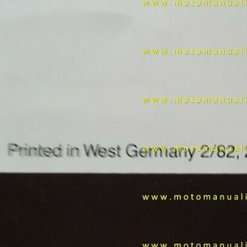 BMW cartella colori moto 1982 depliant originale paintwork colours brochure