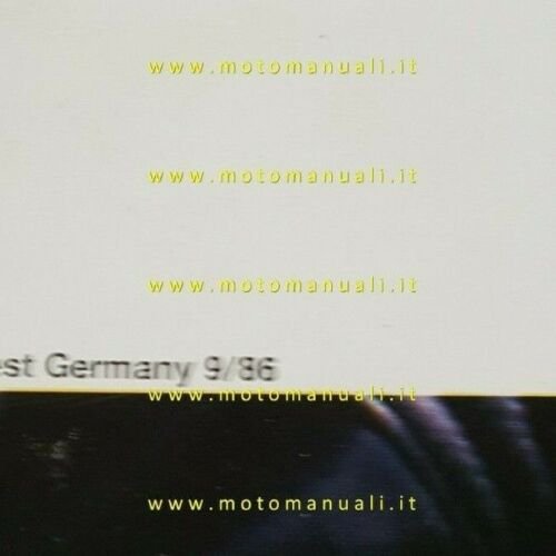 BMW cartella colori moto 1986 depliant originale paintwork colours brochure