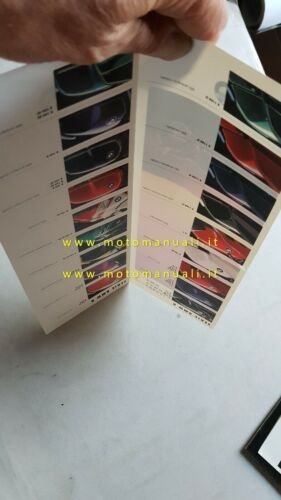 BMW cartella colori moto 1992 depliant originale paintwork colours brochure