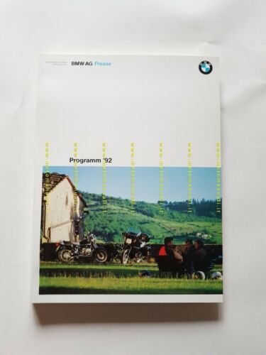 BMW cartella stampa presentazione nuovi modelli moto 1992 originale NO …