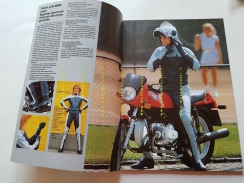 BMW catalogo 1984 abbigliamento accessori moto depliant ITALIANO originale