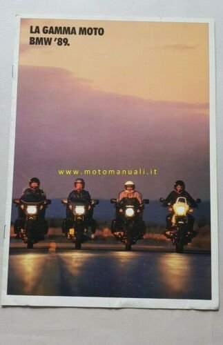 BMW catalogo 1989 produzione moto depliant originale brochure