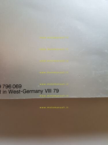 BMW catalogo accessori 1979 originale italiano