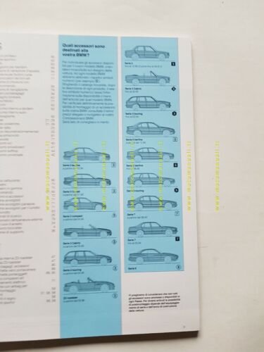 BMW catalogo accessori auto 1996 depliant