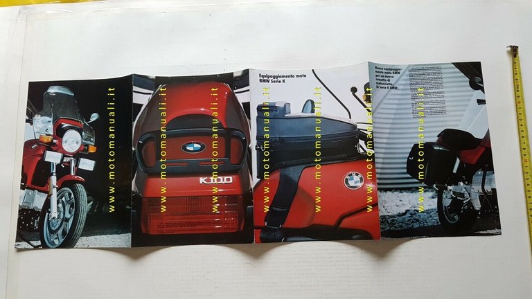 BMW catalogo accessori per moto serie K 1985 depliant originale …