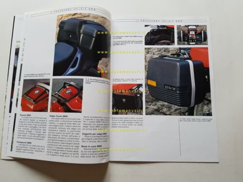 BMW catalogo equipaggiamento moto 1987 depliant originale ITALIANO