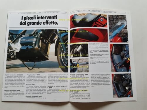 BMW catalogo equipaggiamento moto 1987 depliant originale ITALIANO