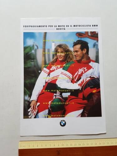 BMW catalogo equipaggiamento moto novit 1991 depliant originale ITALIANO