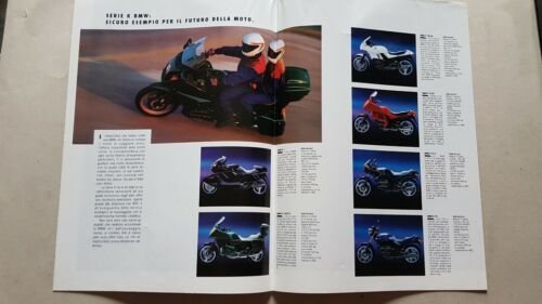 BMW CATALOGO PRODUZIONE MOTO 1992 depliant originale ITALIANO