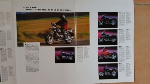 BMW CATALOGO PRODUZIONE MOTO 1992 depliant originale ITALIANO