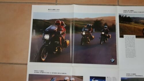 BMW CATALOGO PRODUZIONE MOTO 1992 depliant originale ITALIANO