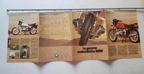 BMW catalogo produzione moto modelli 1979 depliant originale italiano brochure