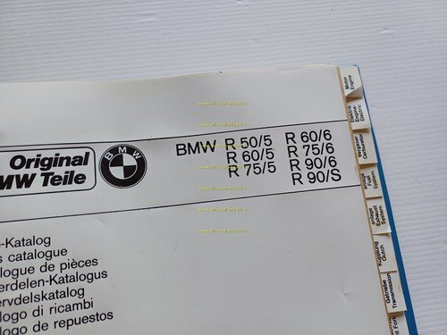 BMW catalogo ricambi R 50-60-75/5 - R 60-75-90/6- R 90 …